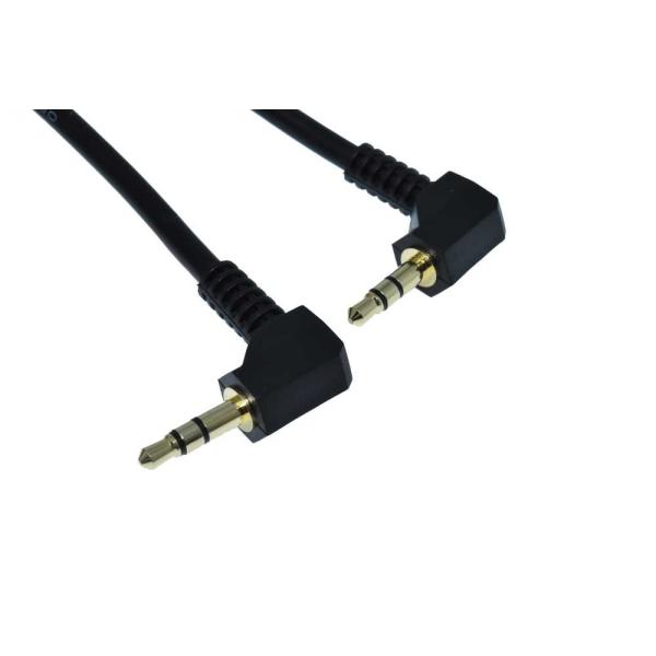 ステレオミニプラグケーブル 3.5φ 3.5mm (オスーオス 両側L型) 1m LAV-AS10L...