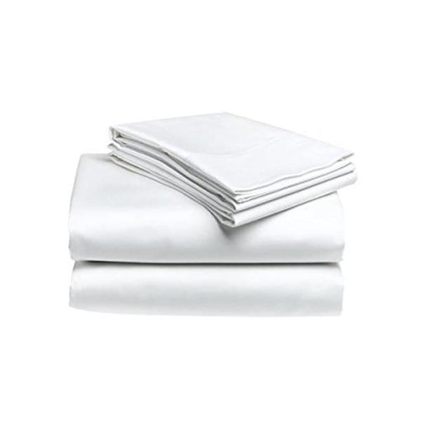フラットシーツ 綿100％ 全5サイズ ホワイト (セミダブル, ホワイト)