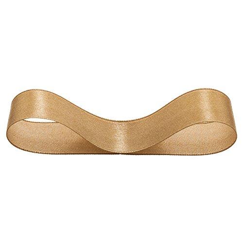 片面サテンリボン ゴールド 19mm幅X20m巻 1945R