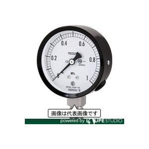 長野 普通形圧力計(A枠立形・φ75・G3/8B・0.0~1.60Mpa) AC20-133-1.6...