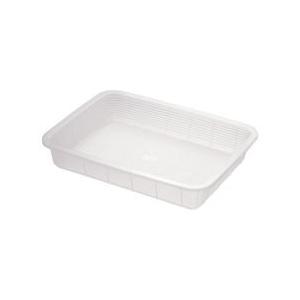 積水 角かご浅型 大 クリア K5412C