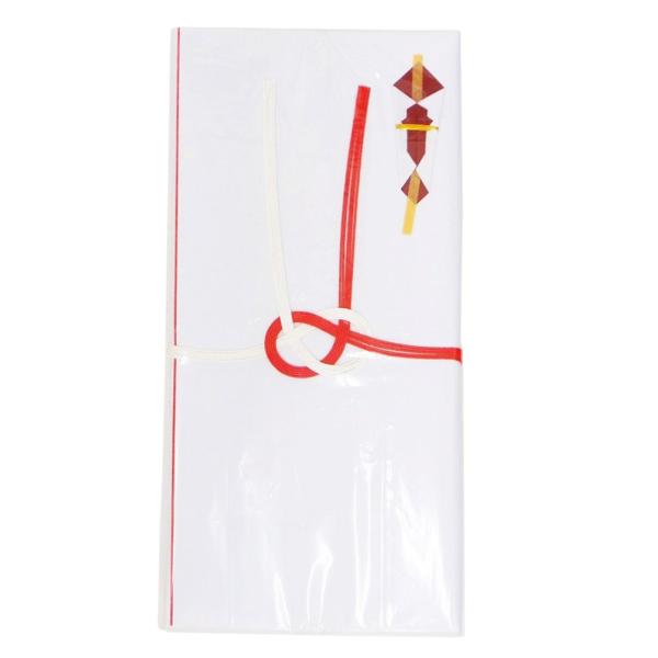 シノコマ 祝儀袋 夫婦紙 赤白5本 赤 半紙20枚入 10冊パック ミヨ02-R