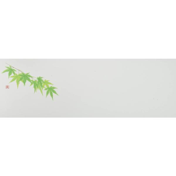 若泉漆器 上質箸置マット 花木シリーズ 青もみじ 100枚入 B-27-26