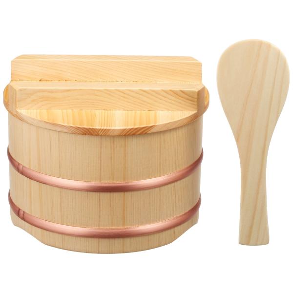 ヤマコー 檜・ひつまぶしびつ しゃもじ付 25727