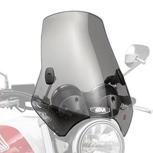 GIVI(ジビ) バイク用 スクリーン 汎用(バーハンドルクランプ) セミスモーク A660 中型ウインドスクリーン 93957｜goodzero