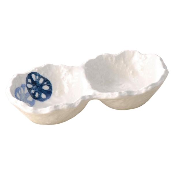 萬古焼 枝豆鉢 ておこしれんこん 青 15231