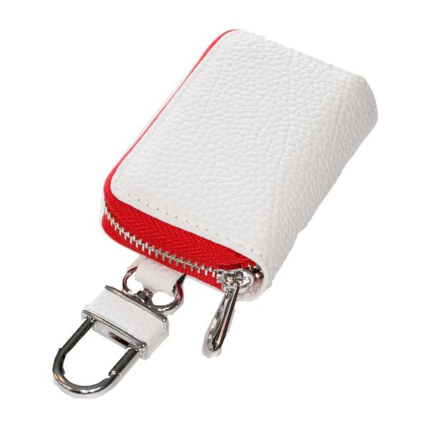 【AWESOME/オーサム】スマートキーケース マルチカラータイプ ホワイト×レッドASK-021