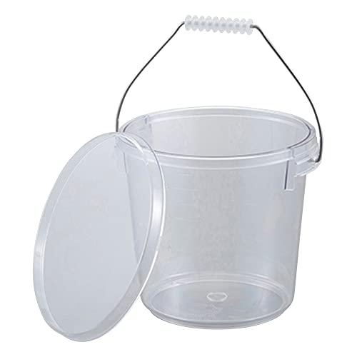 丸山ステンレスポリカーボ蓋付バケツ 10L /4-4015-02