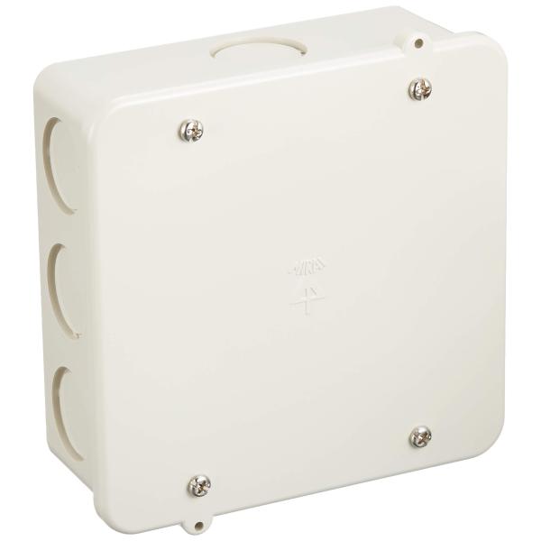 未来工業 PVKボックス 大形四角浅型・ノック付 ベージュ 1個 PVK-ALNJ