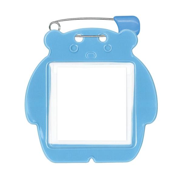 共栄プラスチック クマ型名札10枚パックスカイ C-72-10-S