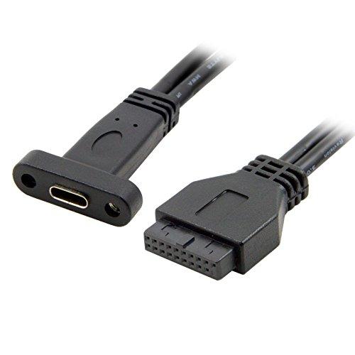 cablecc シングルポート USB 3.1 Type C USB-C メス - USB 3.0 ...