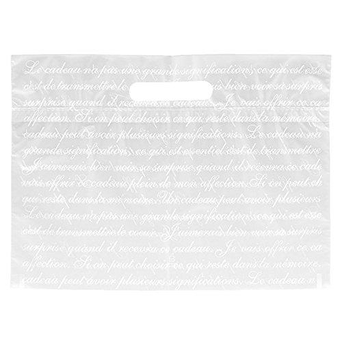 手提げ袋 小判抜き マチ有 フレンチフロスト-S (100枚) FR-SG