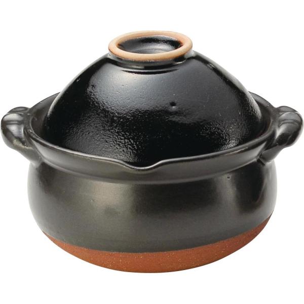 三陶 萬古焼 機能土鍋 天目 15559 碗付雑炊鍋