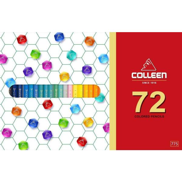 コーリン鉛筆 775六角 72色紙箱入り色鉛筆 775-72
