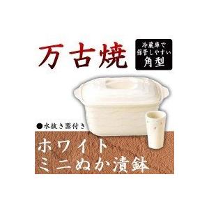 万古焼 ホワイト ミニぬか漬鉢 34-56-04
