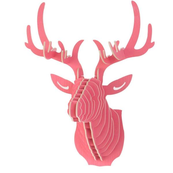 Umora オブジェ 鹿 ディア シフゾウ 壁飾り 壁掛け アニマルヘッド インテリア3D DIY ...