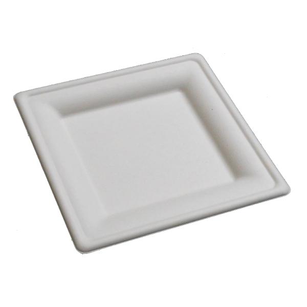 使い捨て 丈夫な角皿 エコでオシャレな eモールド 角型プレート 20cm P035 100枚入