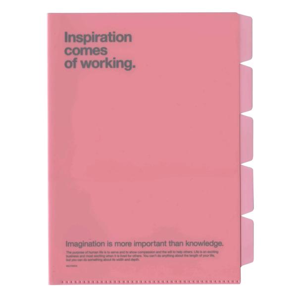 A4サイズ 5パーツホルダー【ピンク】 500103-540