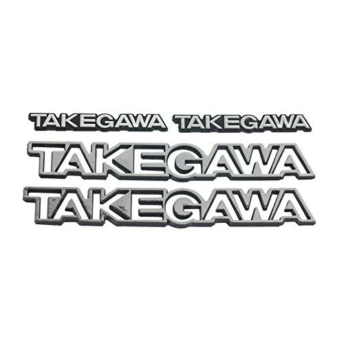 スペシャルパーツ武川 コンベックスエンブレム シルバー 大小各2枚入り 08-01-0017