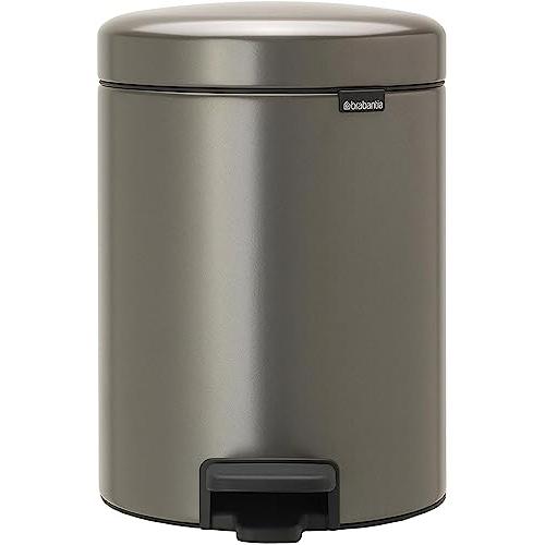 brabantia ペダル式ゴミ箱 プラチナ 5L ニューアイコン 112683