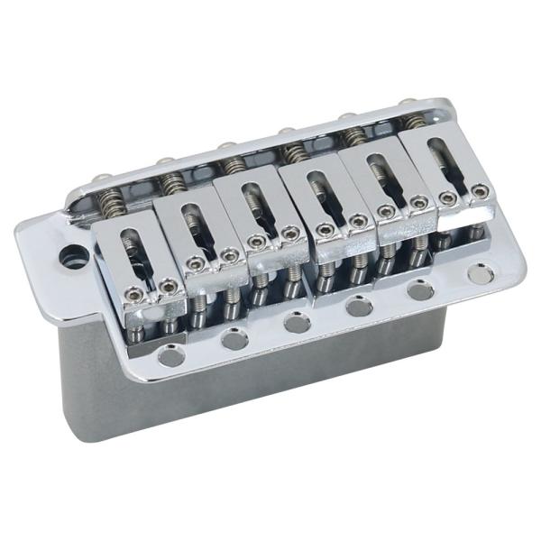 GOTOH シンクロナイズドトレモロユニット、ダイキャストサドル、11.3mmピッチ、クローム(PG...