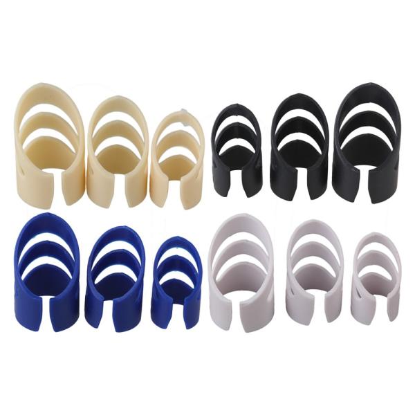 Yibuy 12個入れ S M L 多色 プラスチック製のギターフィンガーピック