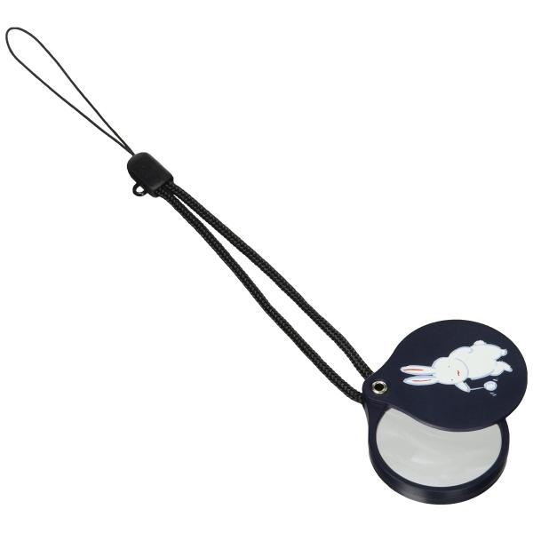 中谷兄弟商会 山中漆器 携帯ストラップ式ルーペ ふわり兎33-3402