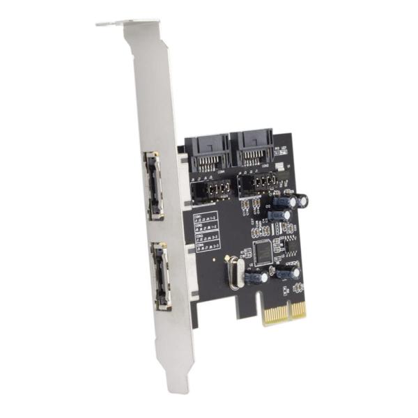 JSER Xiwai PCI-E - 4ポート SATA 3.0 ESATA PCIE SATA3 ...