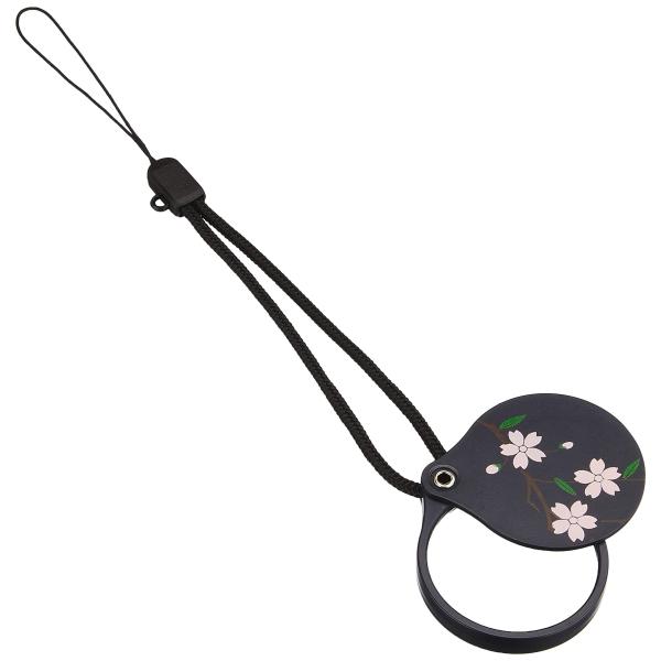 中谷兄弟商会 山中漆器 携帯ストラップ式ルーペ 桜ひらり33-3401