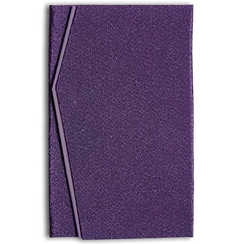 永観 日本製 高級 二重 ちりめん 金封 ふくさ 紫紺 ( 慶弔両用 )E-802