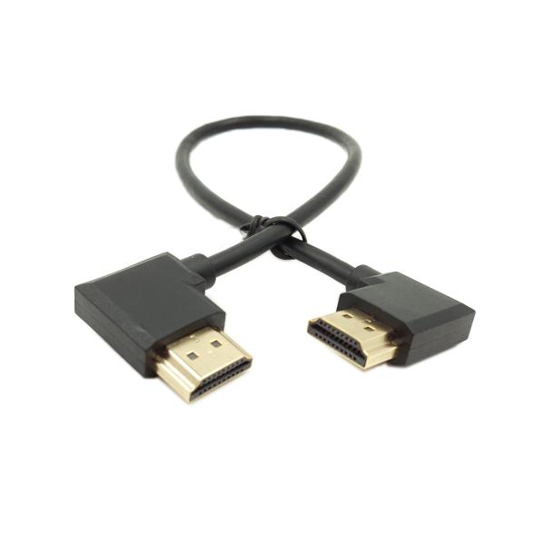 SinLoon 金メッキ 高速 90度 右 HDMI オス - 左 HDMI オスアダプタケーブル ...