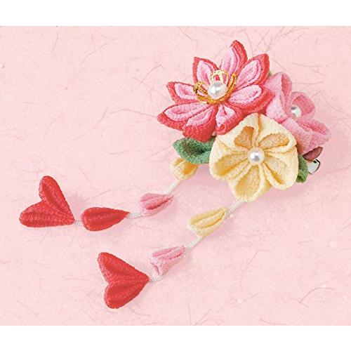 タカギ繊維 Panami 京ちりめんつまみ細工キット 花束のブローチ ピンク LH-123