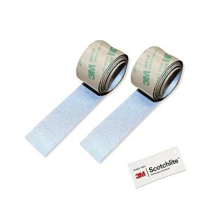 Salzmann 3M 反射テープ - 3M スコッチライト 使用、シルバー、2.5 x 100cm, 2巻｜goodzero