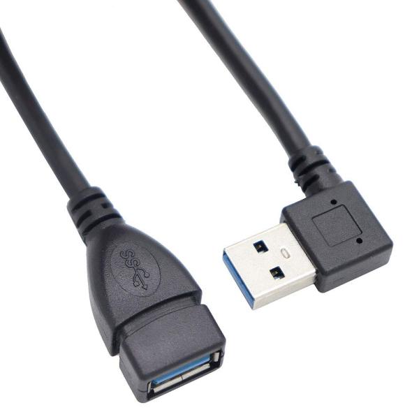 ViViSun【JCT請求書発行可能】USB 3.0 L型 90°方向変換ケーブル USB 3.0 ...