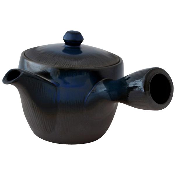 萬古焼 千筋 急須 2.0号 生子釉 K22-28