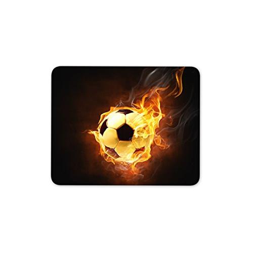 黒い背景に明るいフラミーシンボルのマウスパッドー滑り止め加工処理 防水材質 疲労軽減 マウスパット