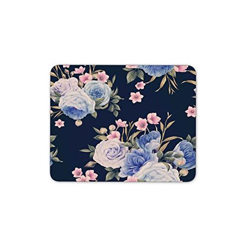花と葉のマウスパッドー滑り止め加工処理 防水材質 疲労軽減 マウスパット