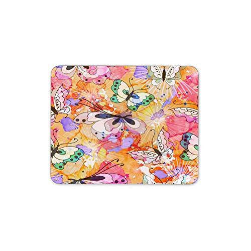 水彩の蝶のマウスパッドー滑り止め加工処理 防水材質 疲労軽減 マウスパット