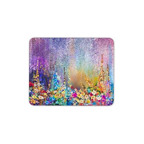 抽象的な花の水彩画のマウスパッドー滑り止め加工処理 防水材質 疲労軽減 マウスパット