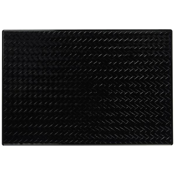 山中塗 あじろ ランチョンマット 黒 M14436-9