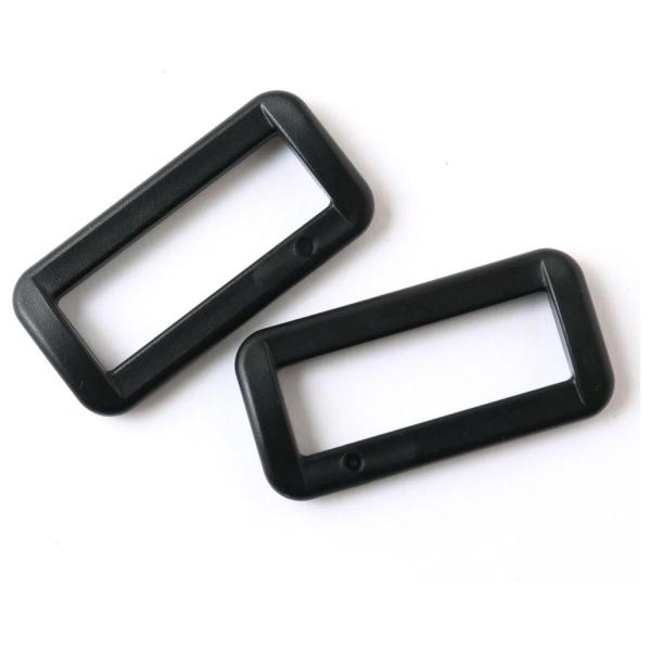 NBK プラスチックパーツ プラパーツ 角カン 黒 39mm巾 2個入 LT38-580