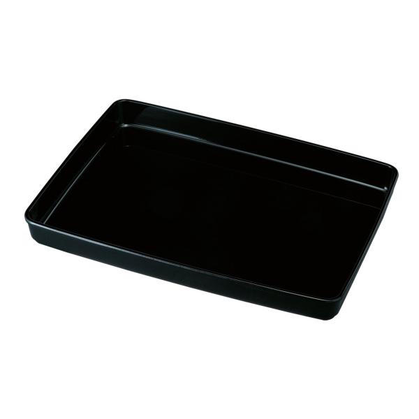 紀州漆器 賞状盆 PC (黒無地, 尺8（54cm）A3)