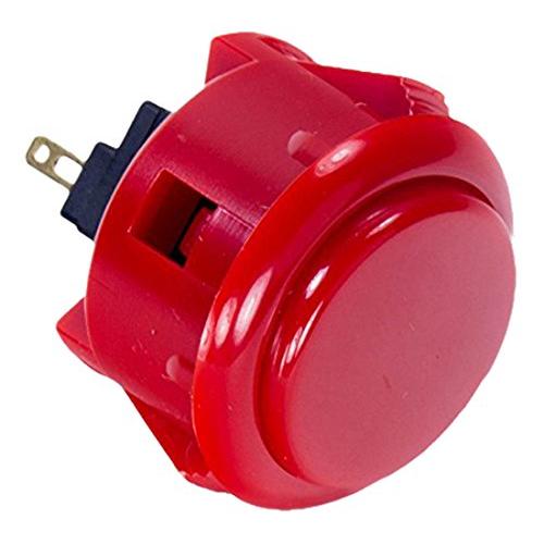 三和電子 ハメ込み式押しボタン30φ 赤 OBSF-30-R