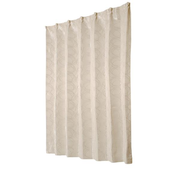 ユニベール 遮光ドレープカーテン フロスト アイボリー 幅150×丈178cm 1枚