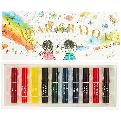 コクヨ 透明クレヨン 10色 KE-AC27