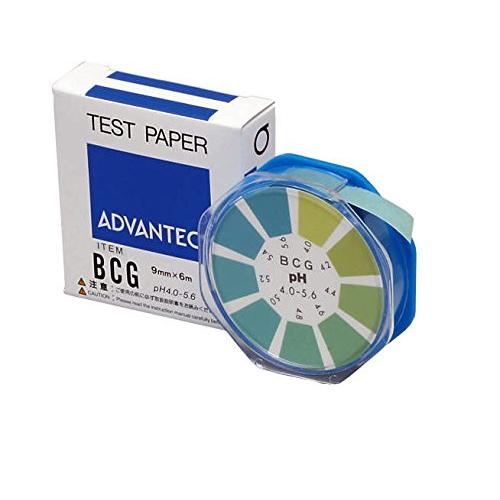 アドバンテック東洋 pH試験紙 ロールタイプ BCG (4.0~5.6) 変色表付 9mm×6m 1...