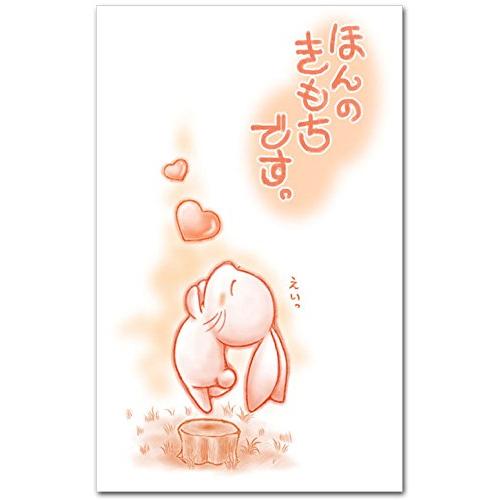 おもしろポチ袋 「ほんの気持ち・ウサギ」 かわいい祝儀袋 ５枚入り お年玉袋