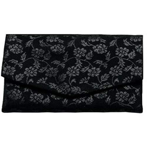 むす美 念珠入れ (箱入り) 漆織 牡丹唐草 日本製 50079-001