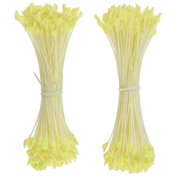 亀島商店 アートフラワー花芯 イバラペップ小 黄色2束入