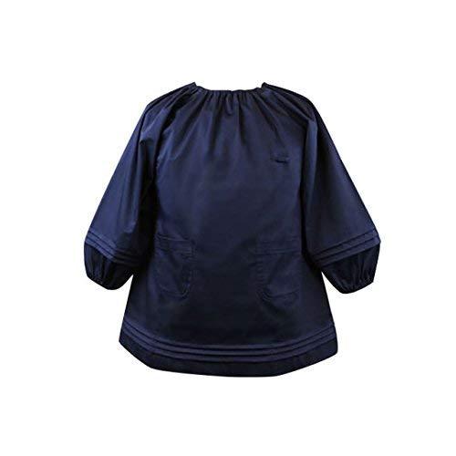 【日本製】 スモック（140ー160cmサイズ）ネイビー 小学 高学年 【習字・図工】